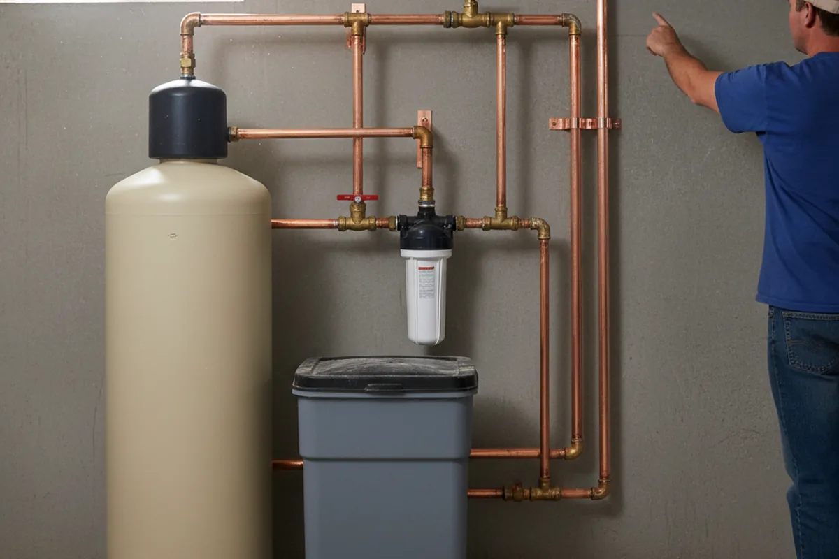 Whole-house water treatment system installed in Toluca